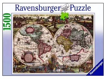 Bästsäljare - Ravensburger Historisk Världskarta År 1636 (1500)