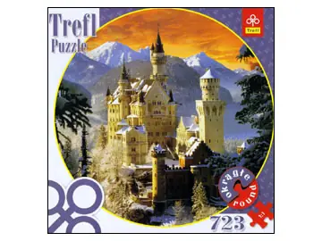 Bara denna vecka | Trefl Round - Winter in Neuschwanstein, Bavaria, Germany (723)