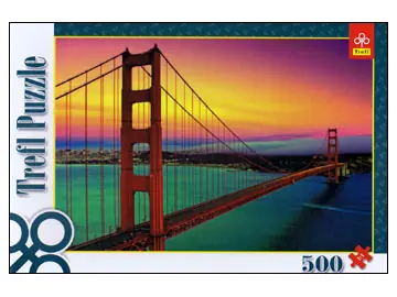 Begränsat antal - Trefl The Golden Gate Bridge, San Francisco (500)