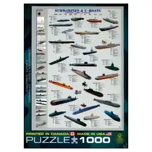 Spara mer | EuroGraphics Submarines and U-Boats (1000)