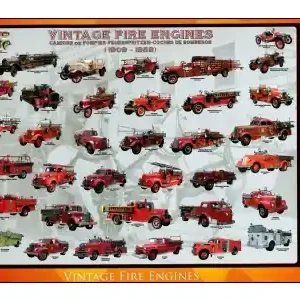 Riktigt fynd - EuroGraphics Vintage Fire Engines (1000)