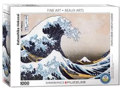 EuroGraphics Katsushika Hokusai - Great Wave of Kanagawa (1000) - Få kvar i lager