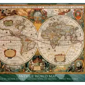 Specialerbjudande | EuroGraphics Antique World Map - Orbis Geographica AC Hydrographica (1000)