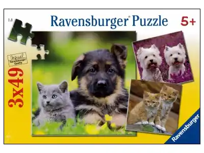Populär - Ravensburger Cats and Dogs (3 x 49)