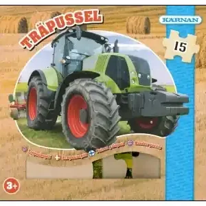 Premiumkvalitet - Kärnan Träpussel - Traktor (15)