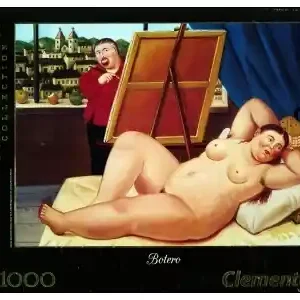 Clementoni Botero - Autoritratto con Modella (1000) - Begränsat lager