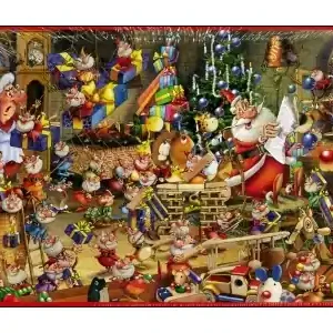 Klar att skickas | Piatnik Francois Ruyer - Christmas Chaos (1000)