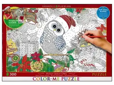 Bästsäljare | EuroGraphics Color Me Puzzle - Holly Jolly Owl (300)