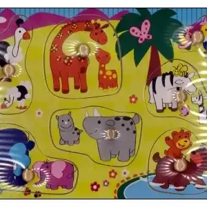 Favorit hos kunderna | Vini-Game Knoppussel - Träknoppar, Elefanter och Andra Vilda Djur (7)