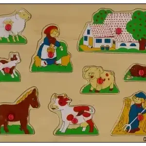 Reapris - Vini-Game Knoppussel - Bondgård med Man och Höräfsa (9)