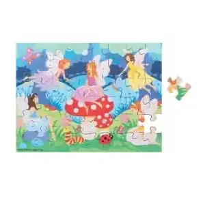 Kanonerbjudande - Bigjigs Träpussel - Enchanted Fairies (48)