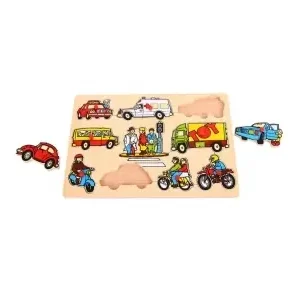 Bigjigs Knoppussel - Transport (10) - Premiumkvalitet