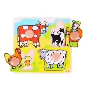 Favorit - Bigjigs Knoppussel - Farm (4)