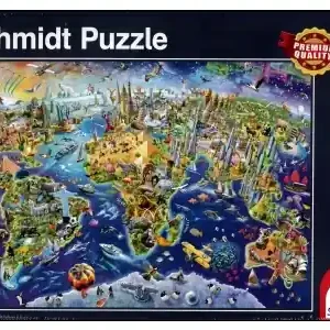 Bra pris - Schmidt Discover the World (1000)