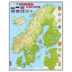 Kampanjpris | Larsen Rampussel - Karta, Norden & Baltikum (75)