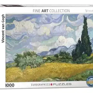 Skaffa nu - EuroGraphics Vincent van Gogh - Wheat Field with Cypresses (1000)