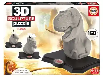 Precis tillagt | Educa 3D Sculpture Puzzle - T-Rex (160)