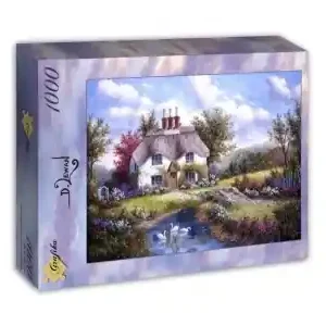 Fabrikspris - Grafika Dennis Lewan - Swan Creek Cottage (1000)