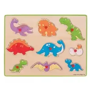 Bigjigs Knoppussel - Dinosaurs (9) - Tillverkarpris