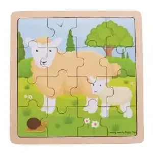 Bigjigs Rampussel - Sheep & Lamb (16) - Storsäljare
