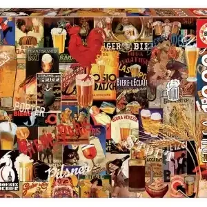 Ta chansen | Educa Vintage Beer Collage (1000)
