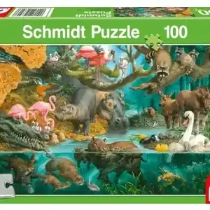 Dagens deal - Schmidt Animal Families at the Riverside (100)