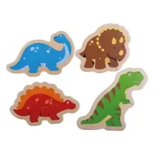 Precis inkommet - Bigjigs Two Piece Puzzles - Dinosaur (4 x 2)
