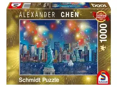 Schmidt Alexander Chen - Statue of Liberty with Fireworks (1000) - Begränsat antal