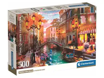 Snabb leverans | Clementoni Dominic Davison - Sunset Over Venice (500)