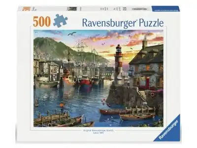 Beställ direkt | Ravensburger Dominic Davison - Sunrise at the Port (500)