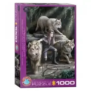 EuroGraphics Anne Stokes - Wolves Family (1000) - Endast denna vecka