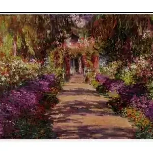 Väl omtyckt - Piatnik Claude Monet - A Pathway in Monet‘s Garden (1000)