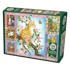 Cobble Hill Blossoms and Kittens Quilt (1000) - Reapris