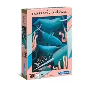 Clementoni Fantastic Animals - Narwhal (500) | Specialerbjudande