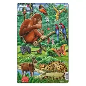 Larsen Rampussel - Regnskogsdjur, Orangutang och Fjäril (30) - Dagens deal