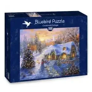 Bluebird Puzzle Christmas Cottage (2000) - Kampanjpris