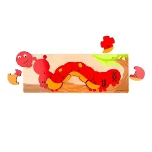Bigjigs Nummerpussel - Caterpillar (10) | Dagens deal