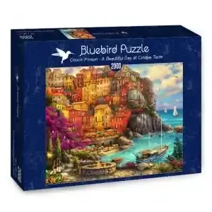 Bluebird Puzzle A Beautiful Day at Cinque Terre (2000) | Få kvar i lager