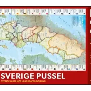 Ny lansering | Norstedts Sveriges Landskap - Sverige Karta med Landskap (260)
