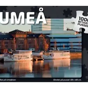 Få kvar i lager | Svenskapussel Umeå - Båtar på Umeälven (1000)