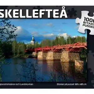 Svenskapussel Skellefteå - Lejonströmsbron och Landskyrkan (1000) | Lågt pris