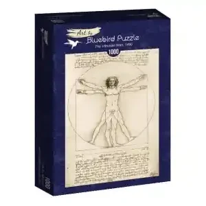 Bluebird Puzzle Da Vinci - The Vitruvian Man, 1490 (1000) | Erbjudande