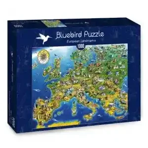 Bara denna vecka - Bluebird Puzzle European Landmarks (1000)