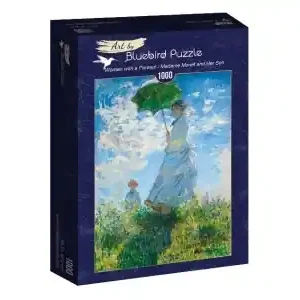 Bluebird Puzzle Claude Monet - Woman with a Parasol, Madame Monet and Her Son (1000) - Precis tillagt