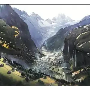 Puzzlocado Träpussel - Waterfall Valley (450) - Rabatter