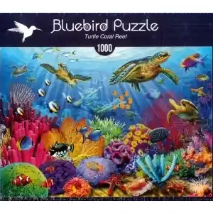 Beställ nu - Bluebird Puzzle Turtle Coral Reef (1000)