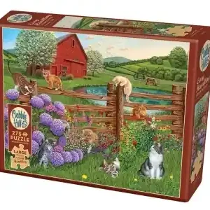 Cobble Hill Easy Handling - Farm Cats (275) | Precis tillagt