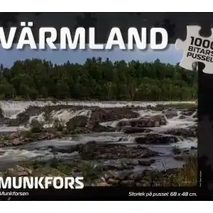 Ny produkt - Svenskapussel Värmland - Munkfors, Munkforsen (1000)