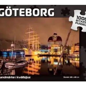 Finns i lager | Svenskapussel Göteborg - Landmärke i kvällsljus (1000)