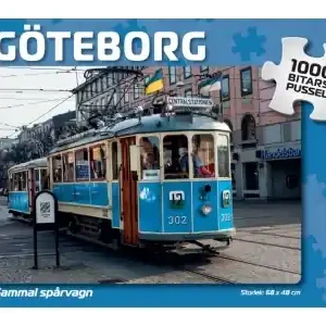 Finns nu - Svenskapussel Göteborg - Gammal Spårvagn (1000)